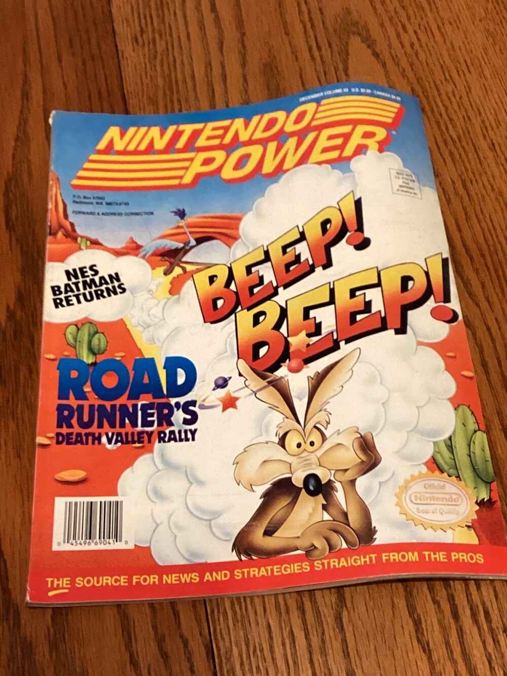 Nintendo Power Mag Vol 43 Road Runner December 1992 Lost Vikings Poster (22)